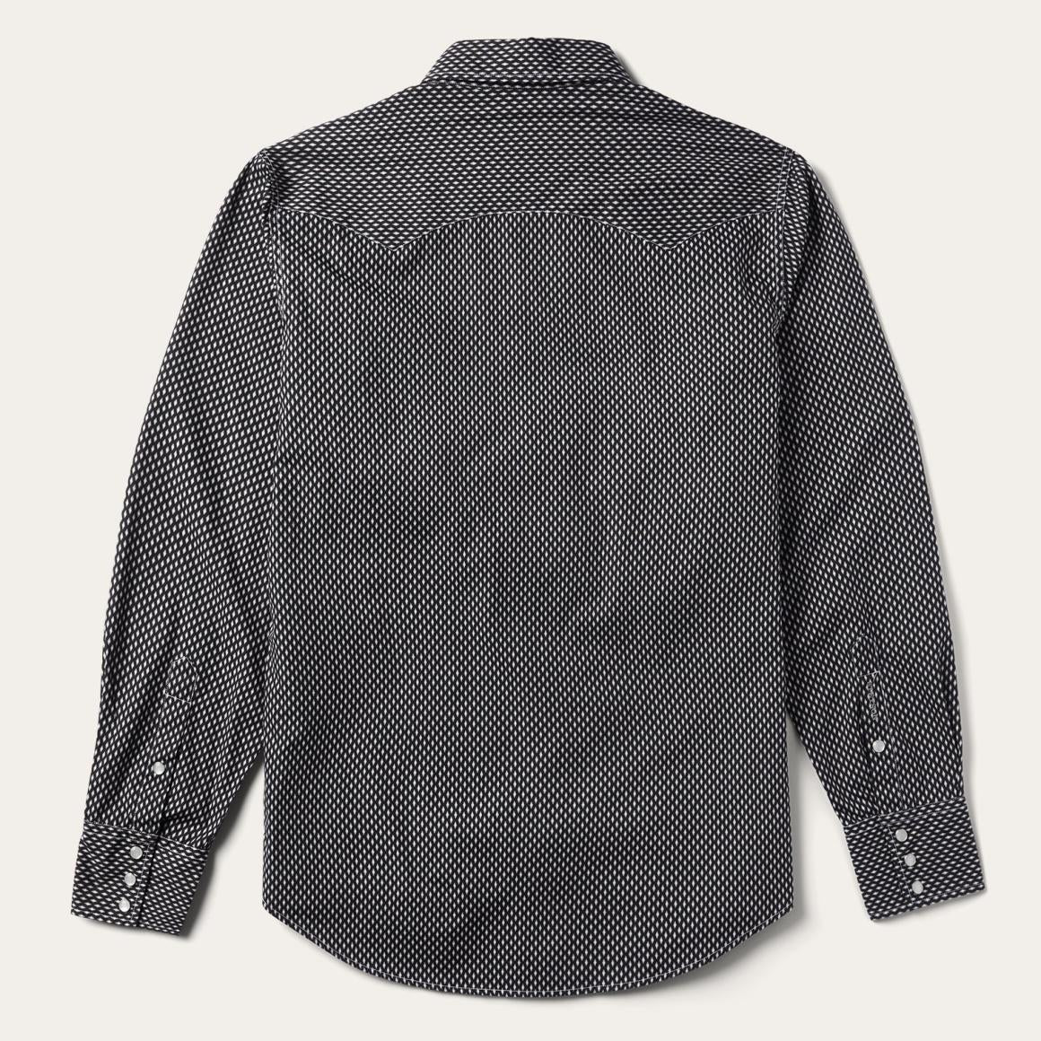 Black Diamond Shirt Black | Men Stetson Modern Cut
