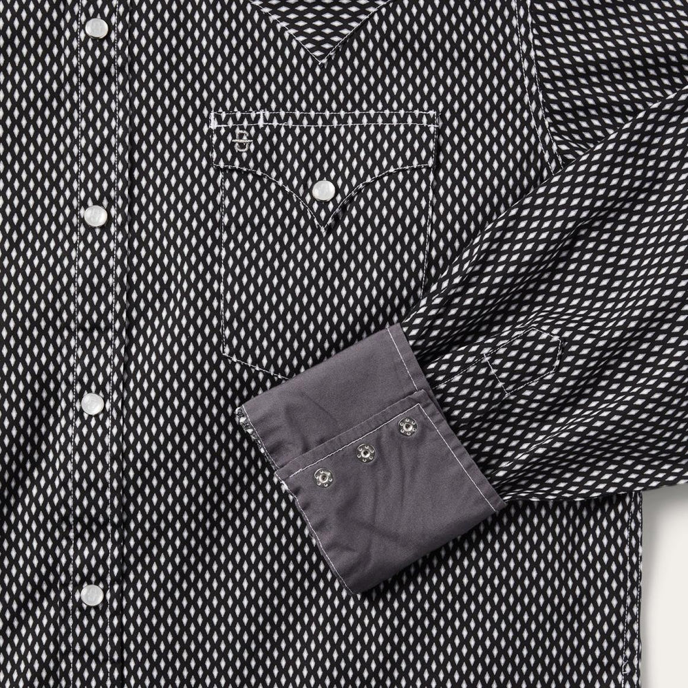 Black Diamond Shirt Black | Men Stetson Modern Cut