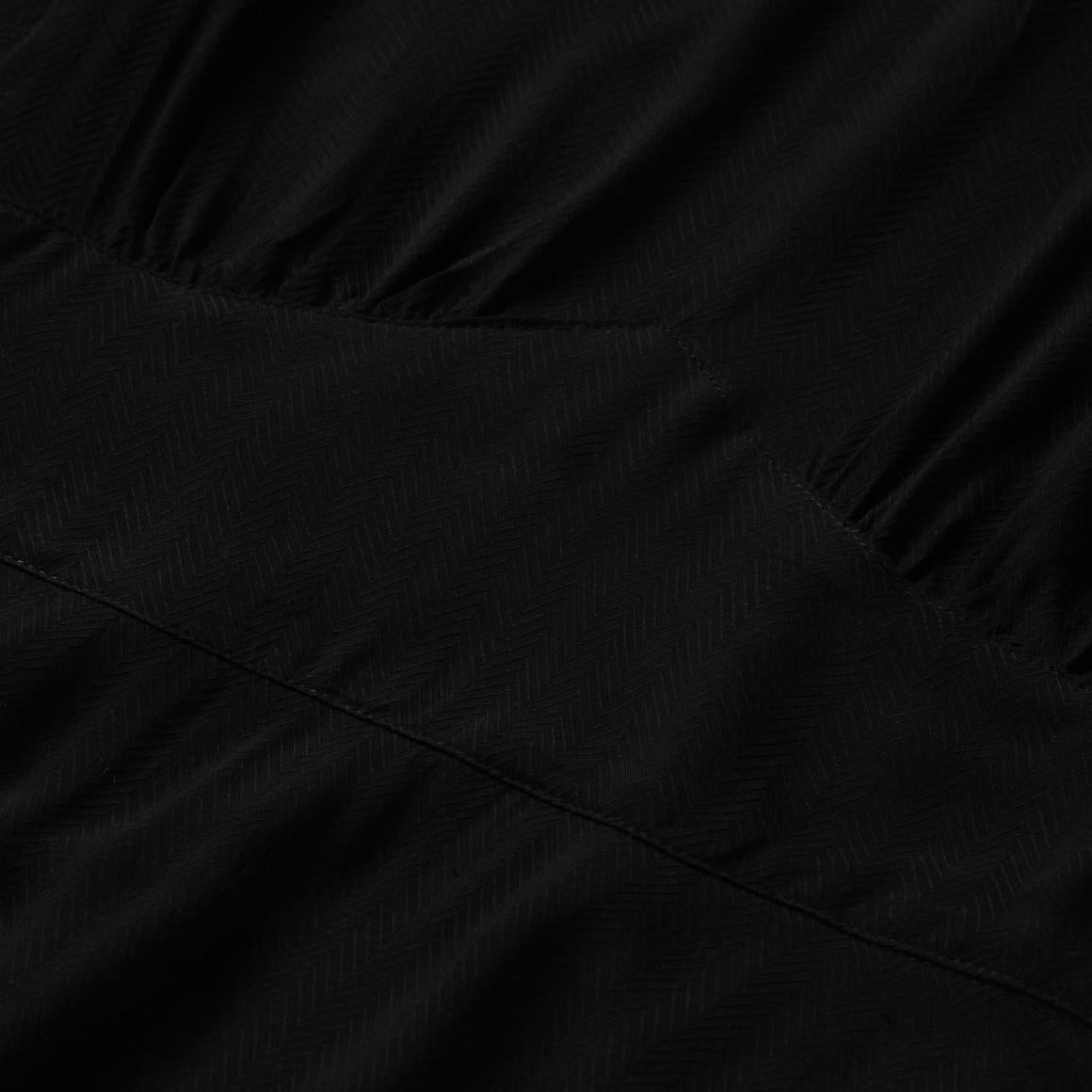 Black Herringbone Twill Midi Dress Black | Women Stetson Midi