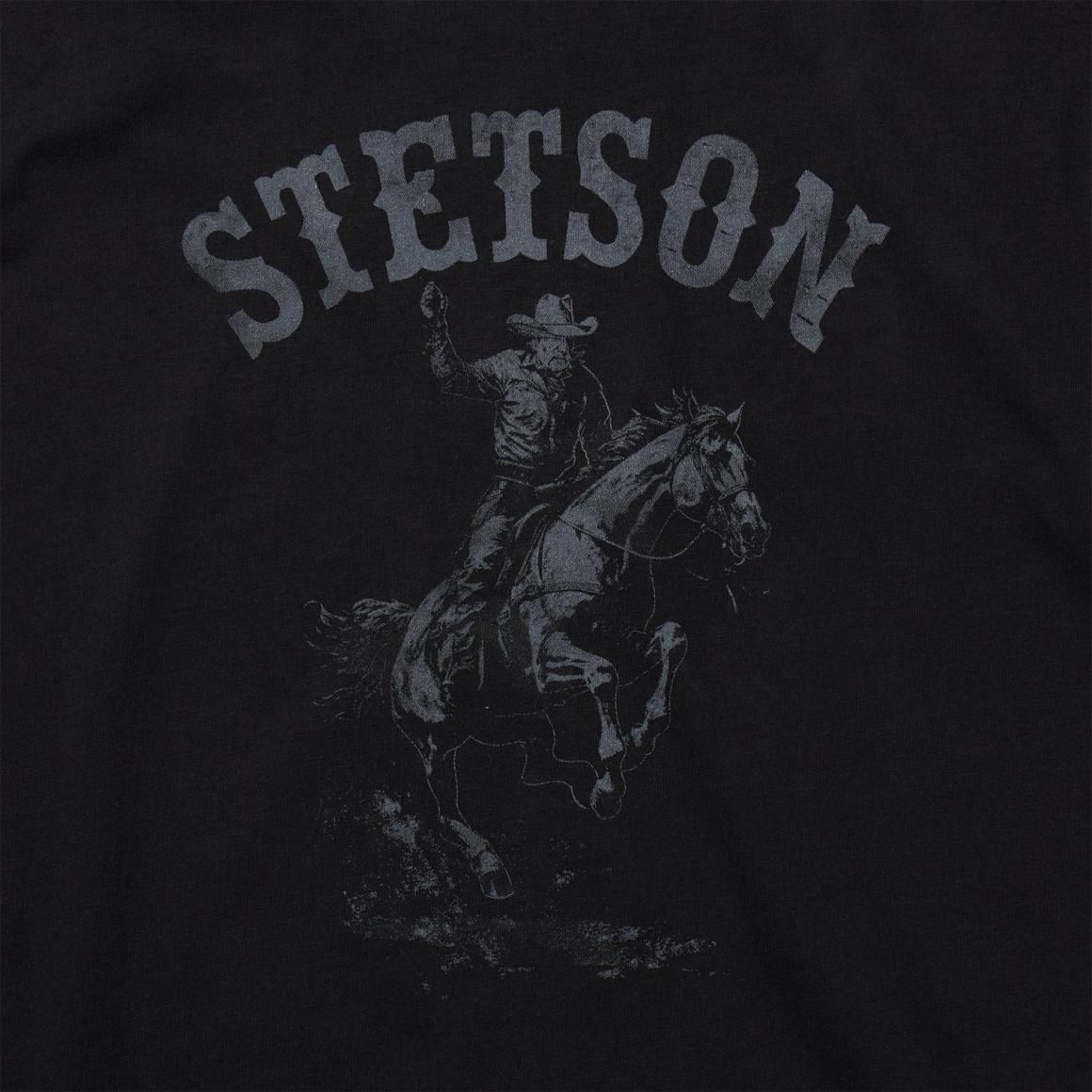 Bronco Rider Graphic Tee Black | Men Stetson Tees