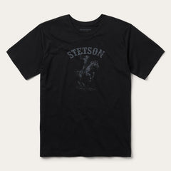 Bronco Rider Graphic Tee Black | Men Stetson Tees