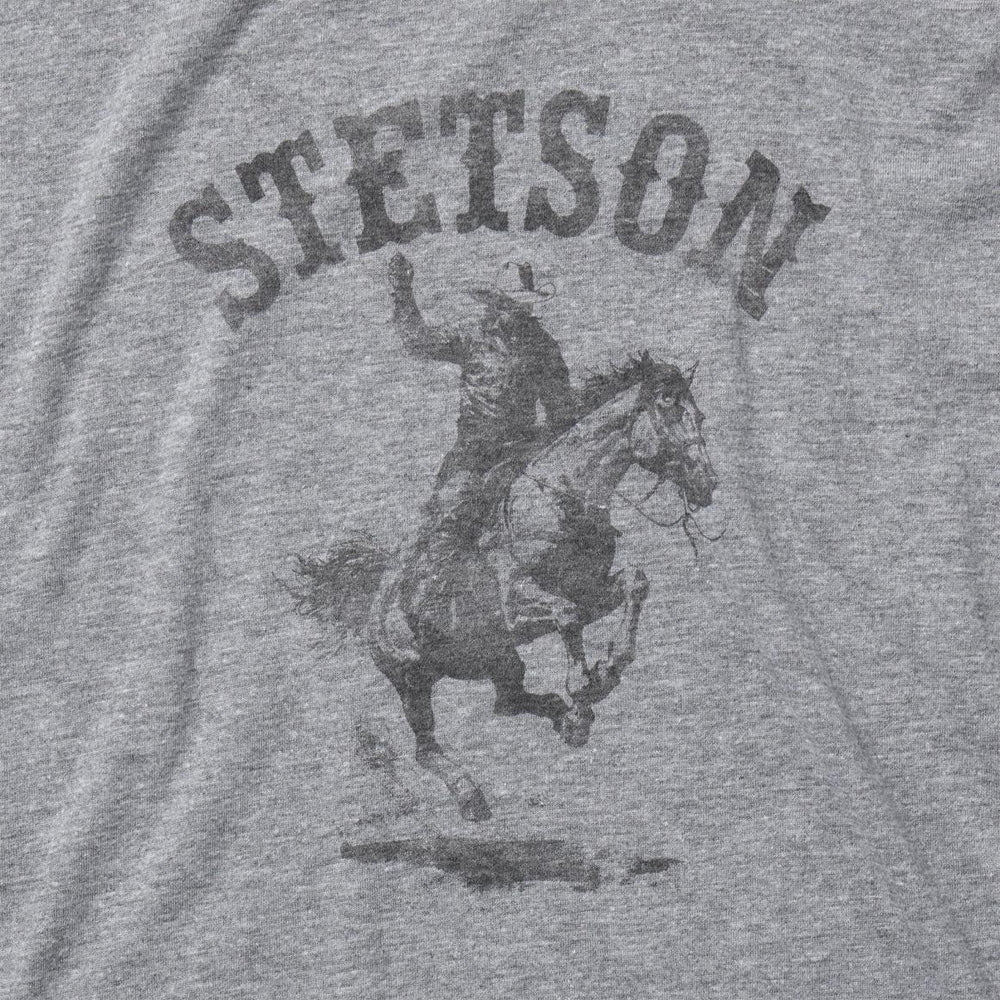 Bronco Rider Graphic Tee Grey | Men Stetson Tees