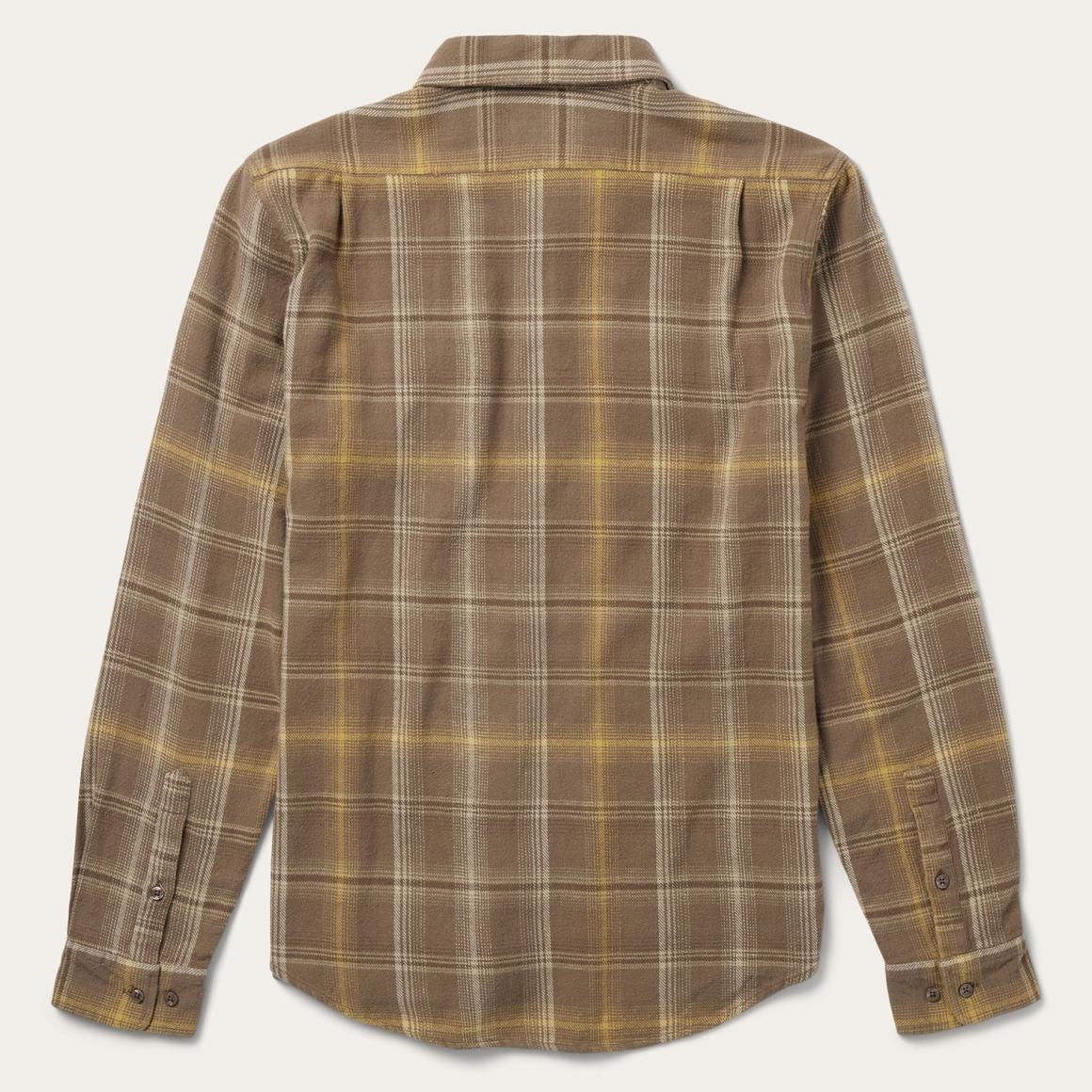 Brown Flannel Button-Front Shirt Brown | Men Stetson Modern Cut
