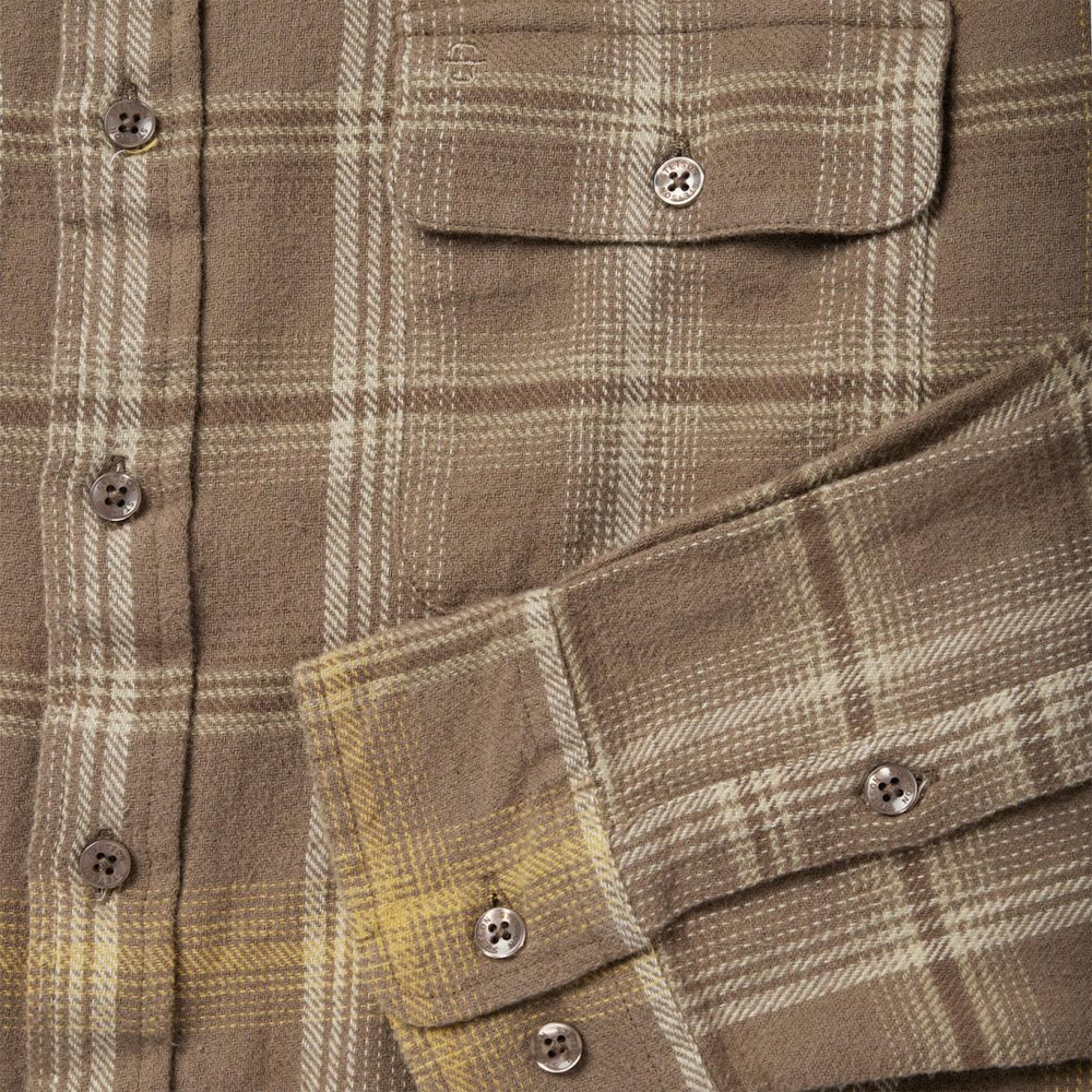 Brown Flannel Button-Front Shirt Brown | Men Stetson Modern Cut