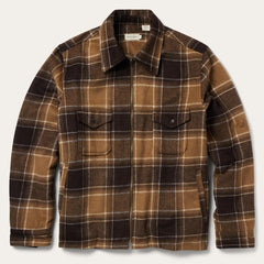 Brown Plaid Western Coat Brown | Men Stetson Flannel Shirts