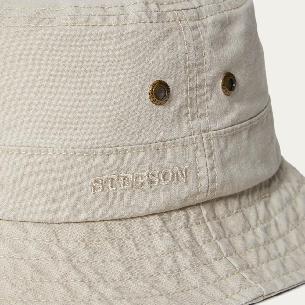 Bucket Delave Organic Cotton Off White | Men/Women Stetson Caps &amp; Truckers