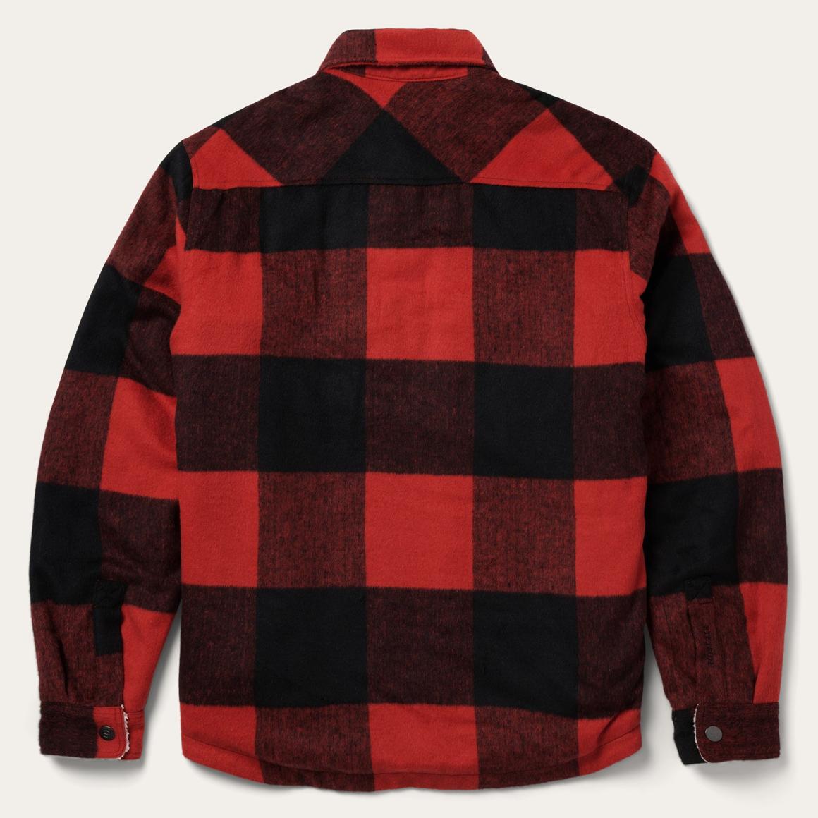 Buffalo Plaid Western Coat Red | Men Stetson Jackets
