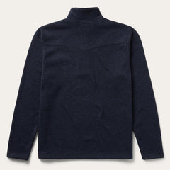 Button-Front Blue Pullover Knit Sweater Blue | Men Stetson Sweaters &amp; Hoodies