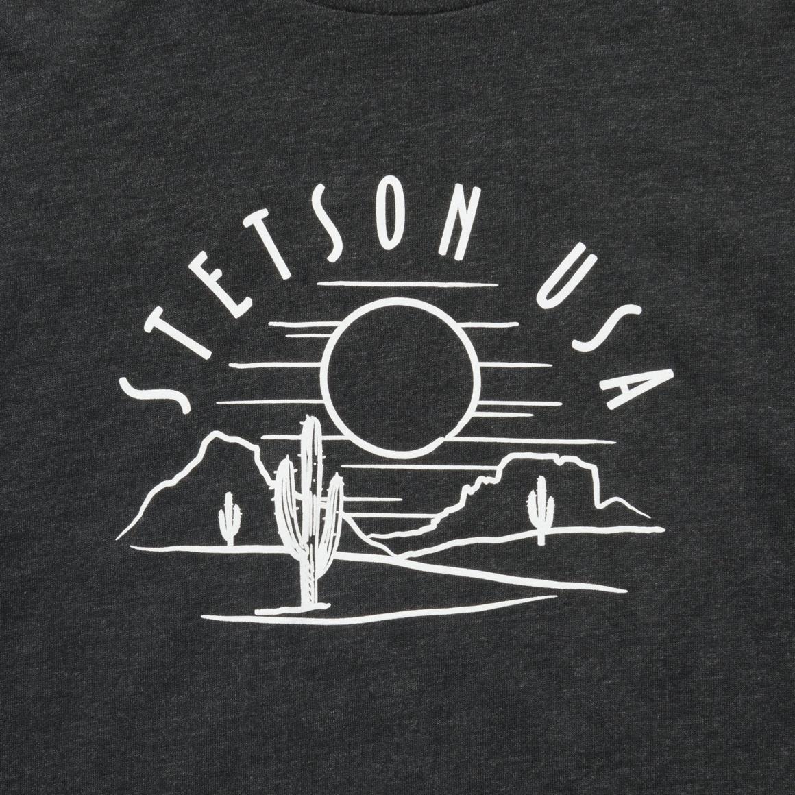 Cactus And Sunset Graphic Tee Black | Women Stetson Tees