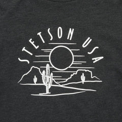 Cactus And Sunset Graphic Tee Black | Women Stetson Tees