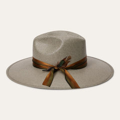 Caelus Straw Fedora Seafoam | Men/Women Stetson Fedora