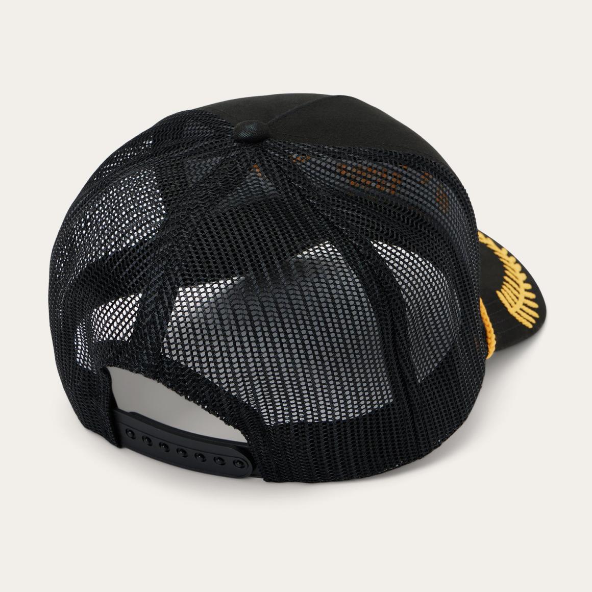 Captain Trucker Cap Black | Men/Women Stetson Caps &amp; Truckers