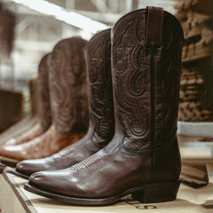 Carlisle Western Boots Burnished Brown | Men Stetson Western