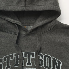 Charcoal Heather Fleece Hooded Sweatshirt Grey | Men Stetson Sweaters &amp; Hoodies