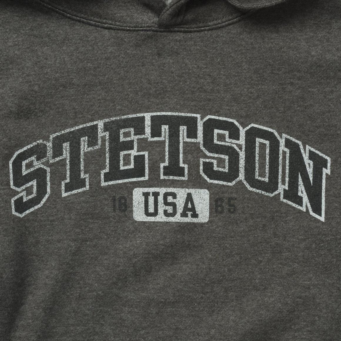 Charcoal Heather Fleece Hooded Sweatshirt Grey | Men Stetson Sweaters &amp; Hoodies