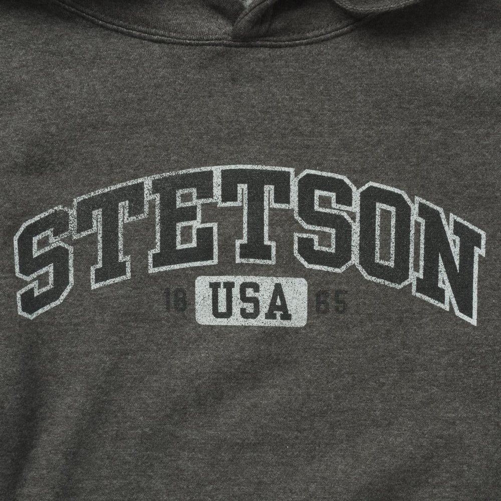 Charcoal Heather Fleece Hooded Sweatshirt Grey | Men Stetson Sweaters &amp; Hoodies