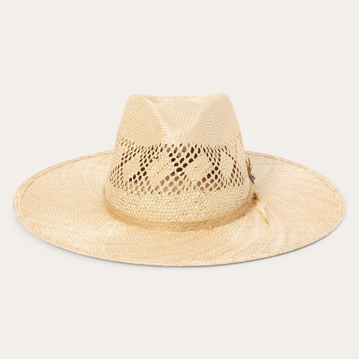 Chorus Straw Flat Brim Hat Natural | Men/Women Stetson Fedora