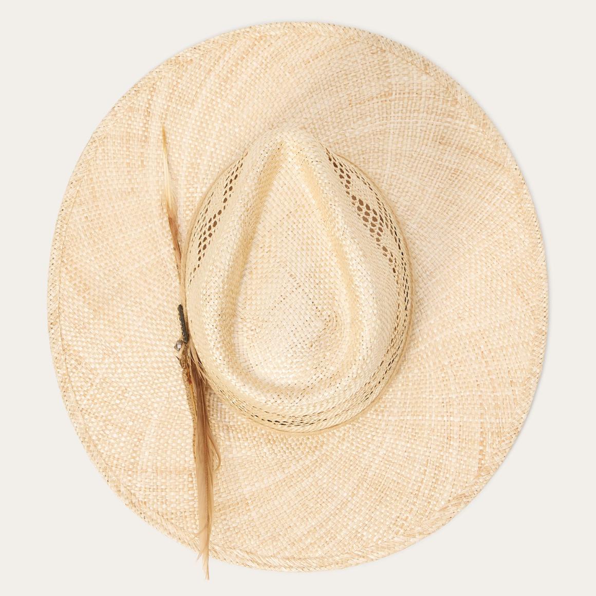 Chorus Straw Flat Brim Hat Natural | Men/Women Stetson Fedora
