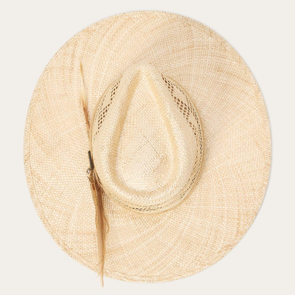 Chorus Straw Flat Brim Hat Natural | Men/Women Stetson Fedora