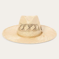 Chorus Straw Flat Brim Hat Natural | Men/Women Stetson Fedora