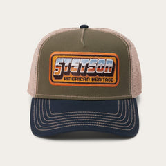 Chrome Trucker Cap Green | Men/Women Stetson Caps &amp; Truckers