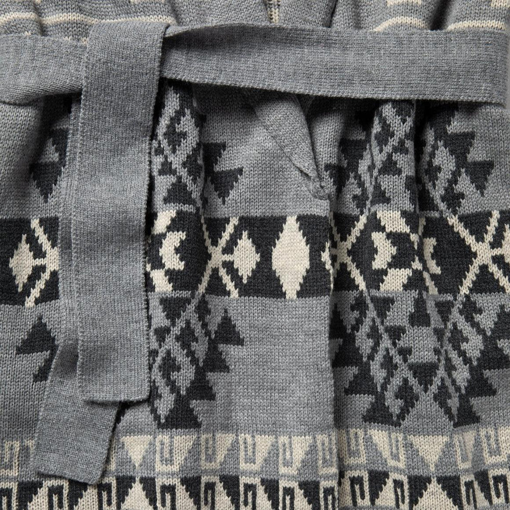 Chunky Knit Tie Sweater In Grey Grey | Women Stetson Sweaters