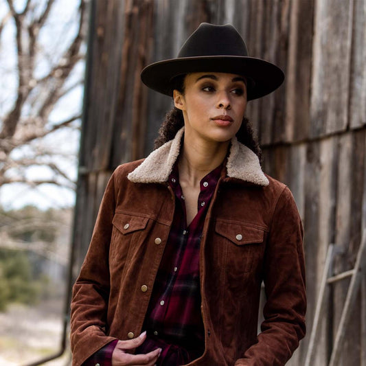 Classic Bomber Jacket Brown | Women Stetson Jackets