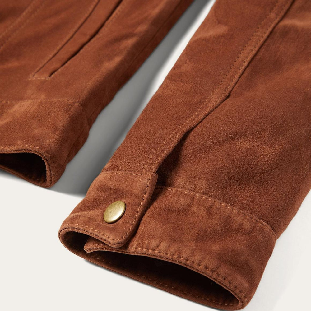 Classic Bomber Jacket Brown | Women Stetson Jackets