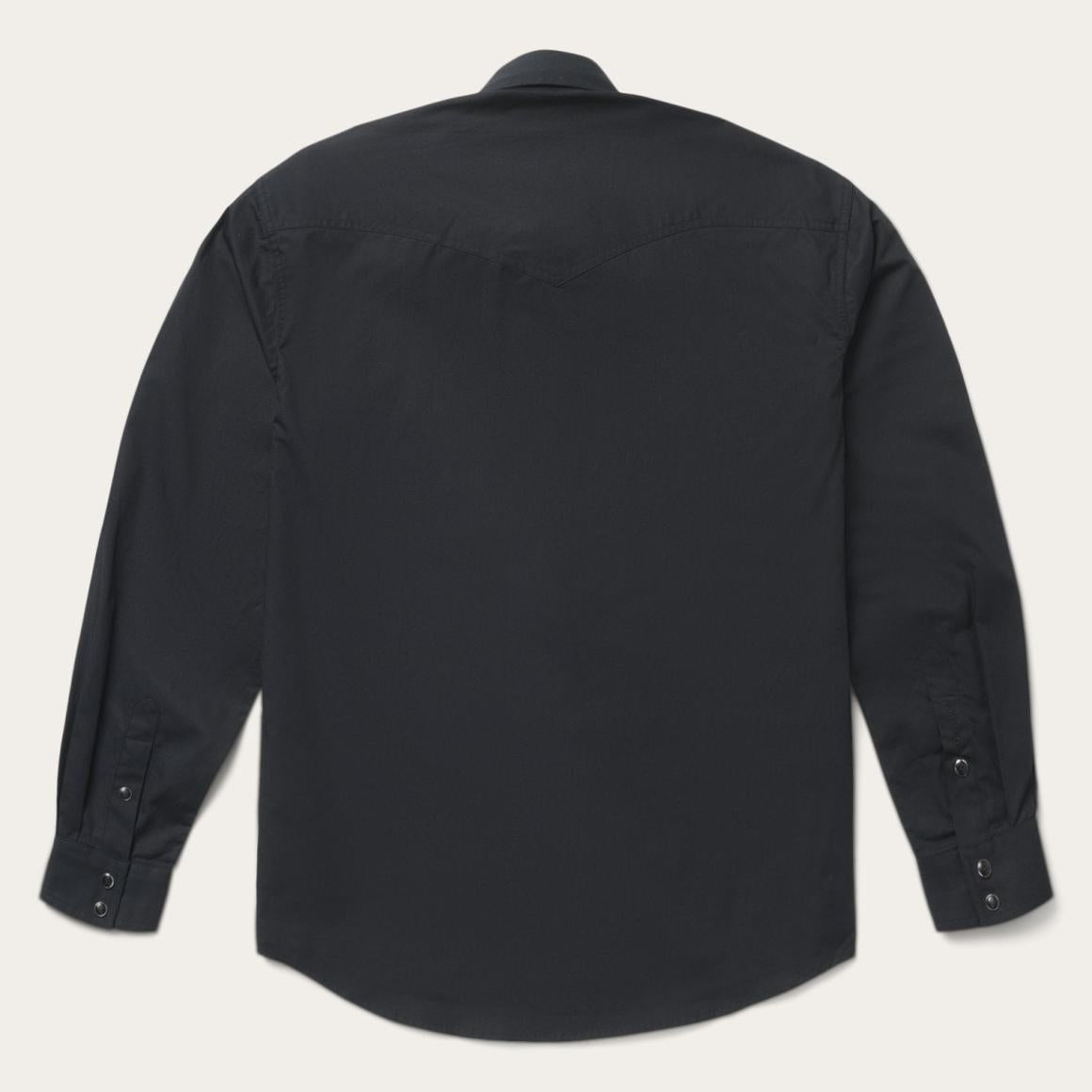 Classic Western Shirt In Black Black | Men Stetson Classic Cut