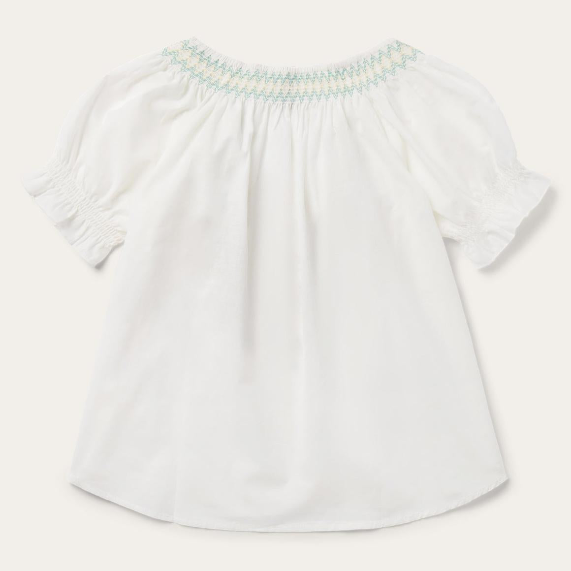 Cotton Voile Peasant Blouse White | Women Stetson Blouses