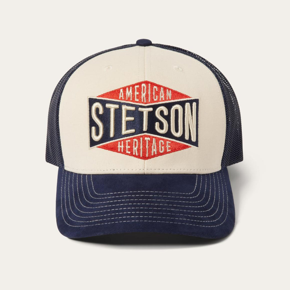 Cream American Heritage Trucker Cap Cream | Men/Women Stetson Caps &amp; Truckers