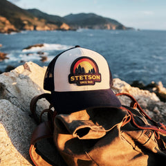 Cream Sunset Trucker Cap Cream | Men/Women Stetson Caps &amp; Truckers