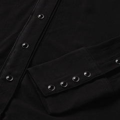 Crepe Western Shirt Black | Women Stetson Western Shirts