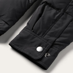 Crushable Black Parachute Jacket Black | Men Stetson Jackets
