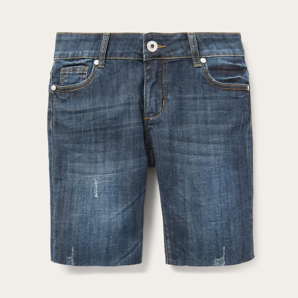 Dark Wash Denim Shorts Blue | Women Stetson Denim