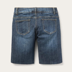 Dark Wash Denim Shorts Blue | Women Stetson Denim