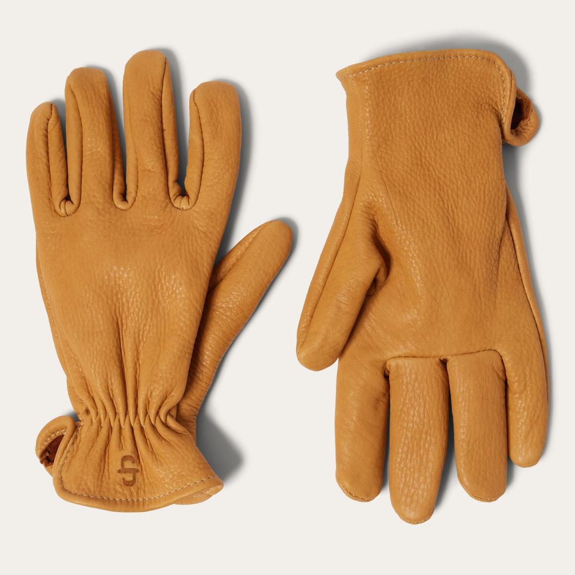 Deerskin Roper Glove - Unlined Saddle Tan | Men Stetson Gloves