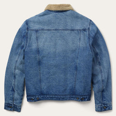 Denim Sherpa Jacket Blue | Men Stetson Jackets