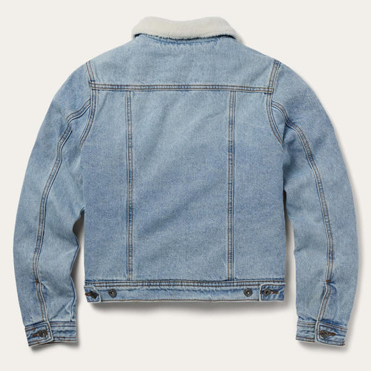 Denim Sherpa Lined Jacket Blue | Women Stetson Jackets