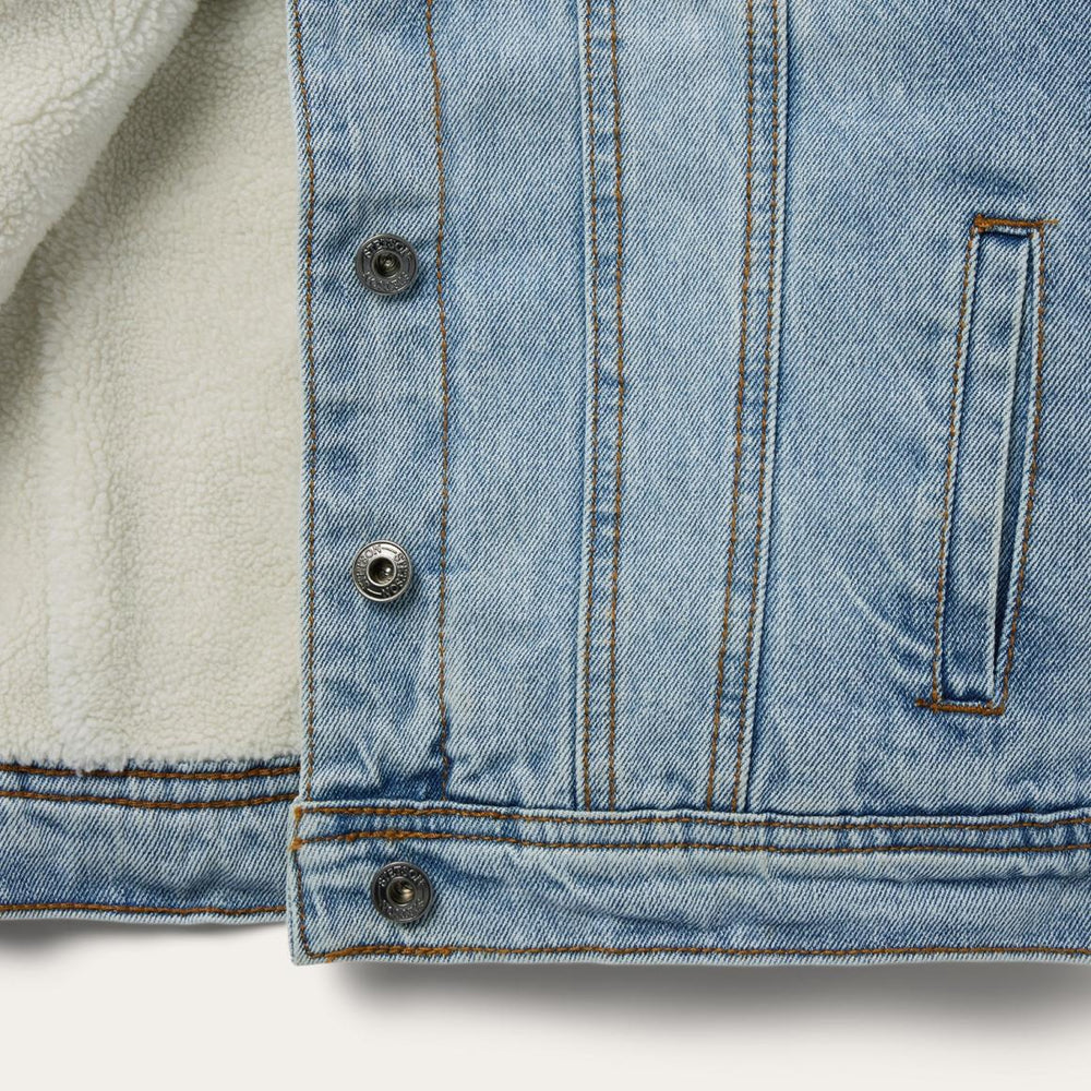 Denim Sherpa Lined Jacket Blue | Women Stetson Jackets
