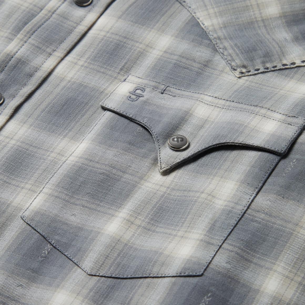 Dobby Twill Plaid Shirt Brown | Men Stetson Western Shirts