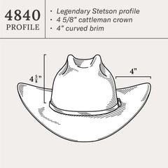 El Patron 48 Premier 30X Cowboy Hat Black | Men/Women Stetson Western