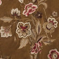 Embroidered Velvet Bomber Jacket Copper | Women Stetson Jackets