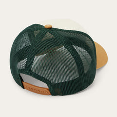 Fishing Patch Trucker Cap Off White / Tan / Green | Men/Women Stetson Caps &amp; Truckers