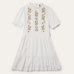 Flat Weave Dress White | Women Stetson Mini