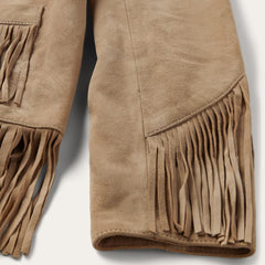 Fringe Suede Jacket Light Tan | Women Stetson Fringe Jackets