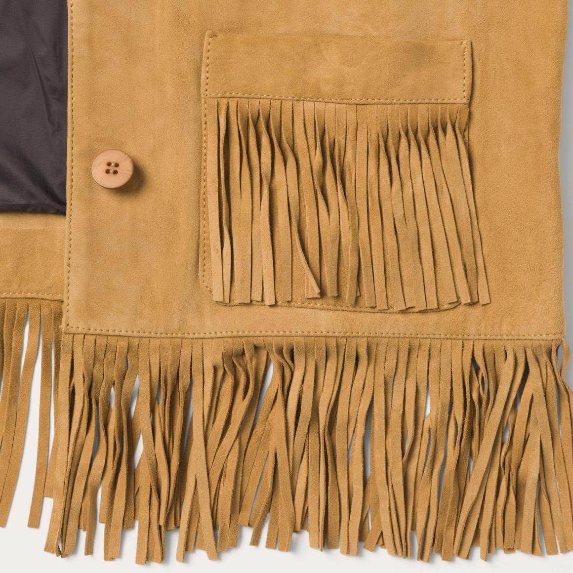 Fringe Suede Jacket Tan | Women Stetson Fringe Jackets