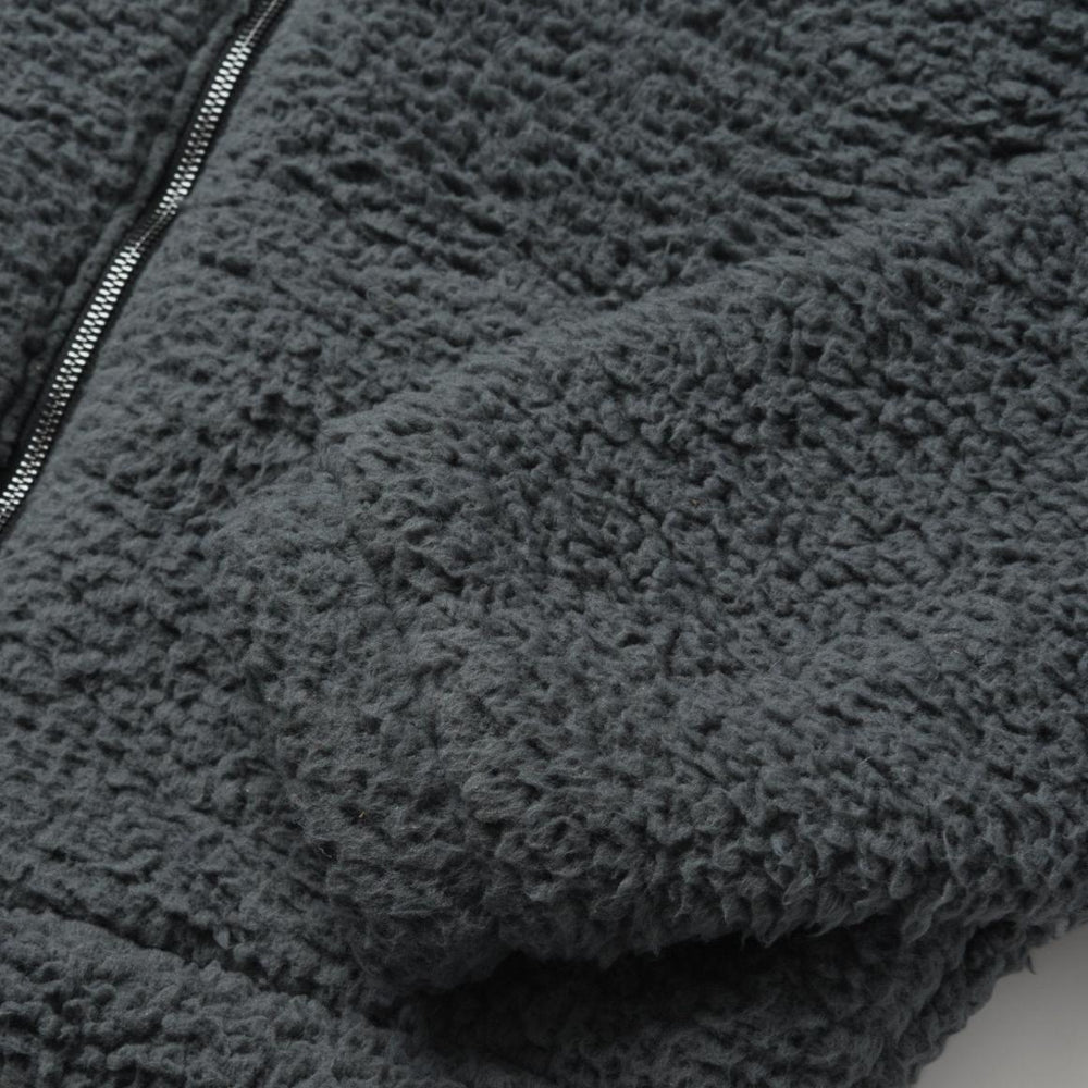 Fuzzy Teddy Bear Fleece Jacket Grey | Women Stetson Jackets