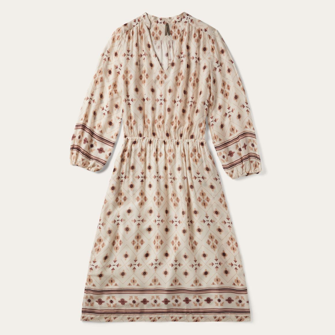 Gaucho Herringbone Dress White | Women Stetson Midi