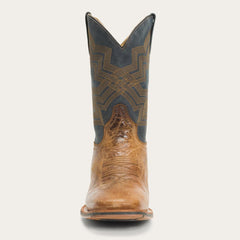Goddard Burnished Blue &amp; Brown Leather Boot Brown | Men Stetson Western